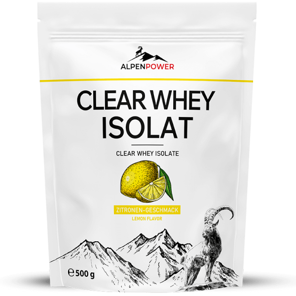 AlpenPower Clear Whey Isolat 500 g Zitrone