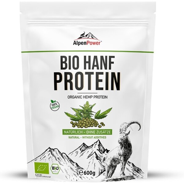 AlpenPower Bio Hanfprotein 600 g