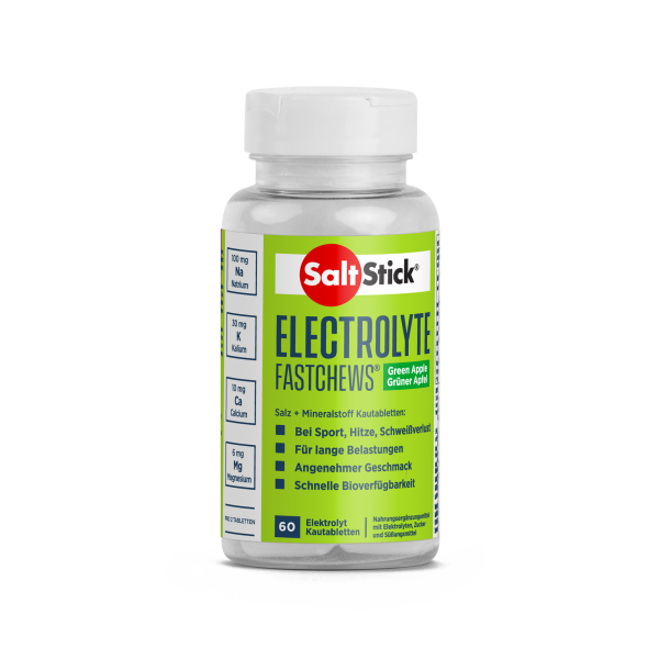 Salt Stick Fastchews Elektrolyt-Kautabletten 60er Dose Green Apple