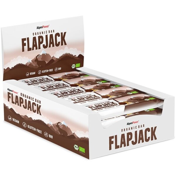 AlpenPower Organic Flapjack Riegel Chocolate Style 60 g 15er Box
