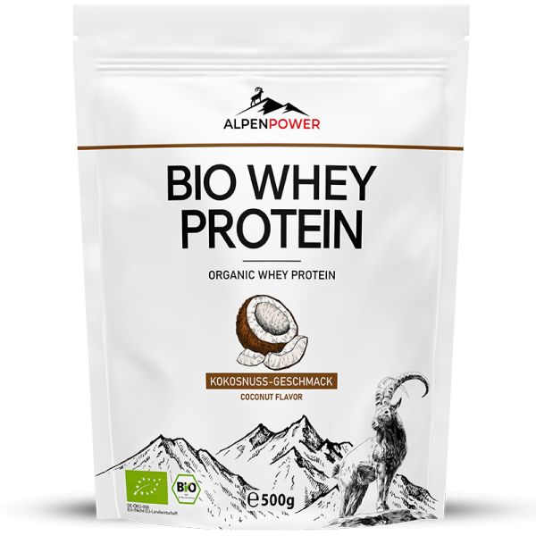 AlpenPower Bio Whey Protein 500 g Kokosnuss