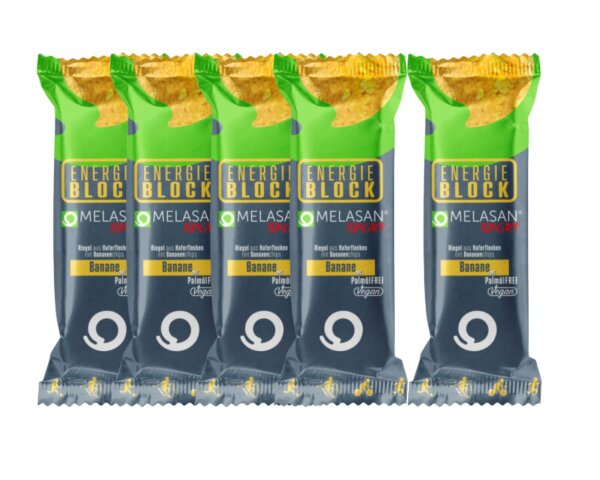 Melasan Sportriegel Energieblock 5er Pack Schoko-Mandel